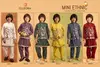 Mini Ethnics By Clleora Viscose Silk Online Kids Boys Wear Koti Kurta Pajama Wholesale